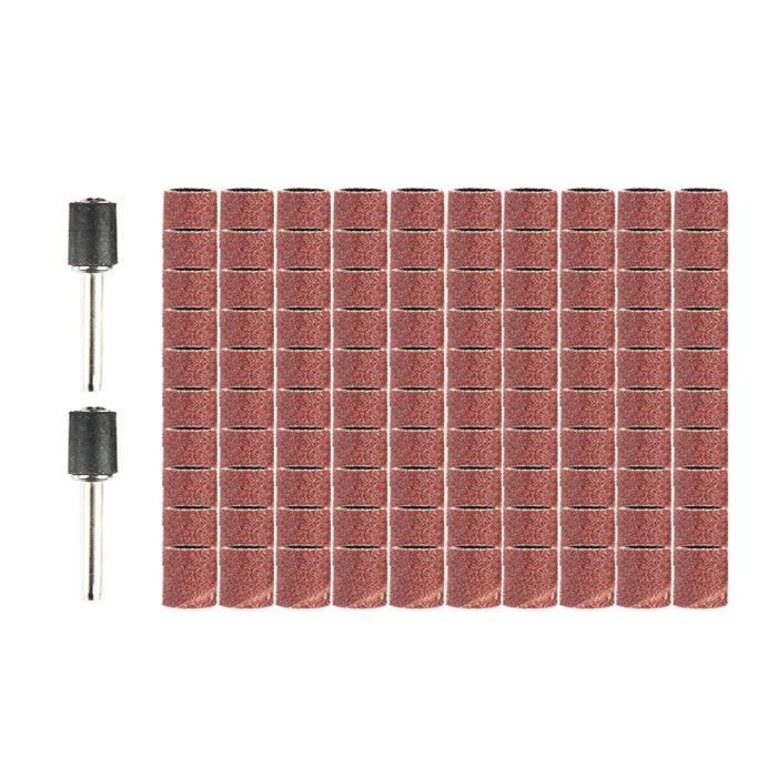 Mandrins En Caoutchouc Pour Tambour De Ponçage – Tige 6 Mm – Diamètres 15 Mm – Pour Perceuse Électrique