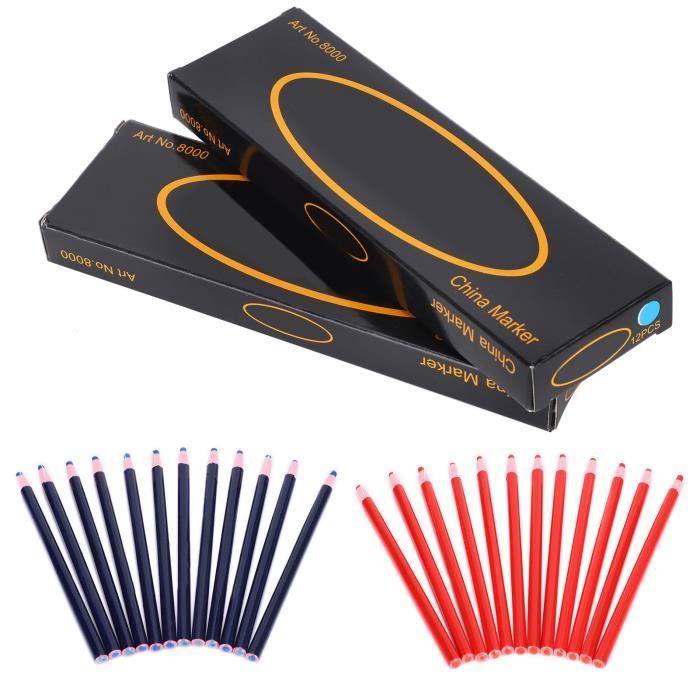 Sonew Outils de traçage de marquage de couture 24pcs Crayon à Craie de Marque de Couture Outils