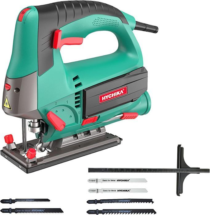 Scie Sauteuse HYCHIKA 800W 6 Vitesses R glables 4 Modes de