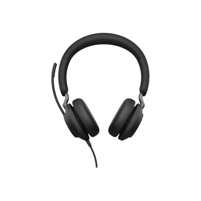 Micro-casque - Jabra - Evolve2 40 SE UC - Filaire - USB-C - Stereo - Isolation de bruit