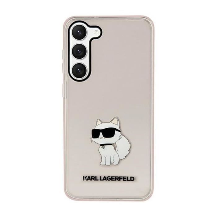 Karl Lagerfeld Coque transparente Choupette pour Samsung Galaxy S23 - Rose