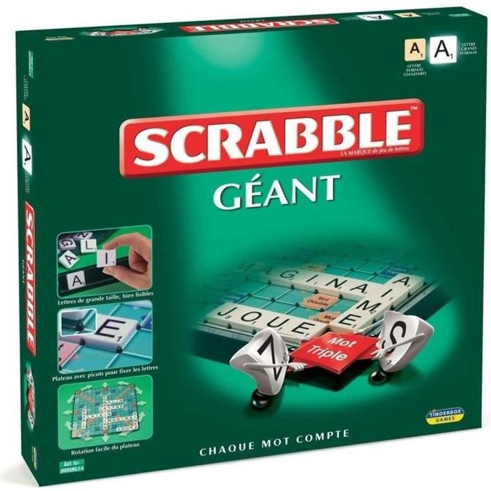 Megableu - 855029 - Jeu de societe - Grands Classiques - Scrabble Geant