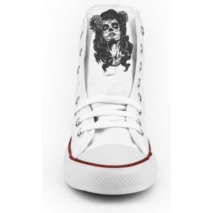 Converse argenté top