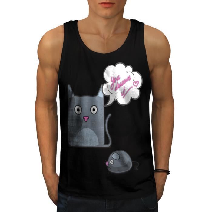 Télécharger gratuitement Images Chat Souris Amour Blague Drole Minou Tuer Men S 2xl Debardeur actualisé par