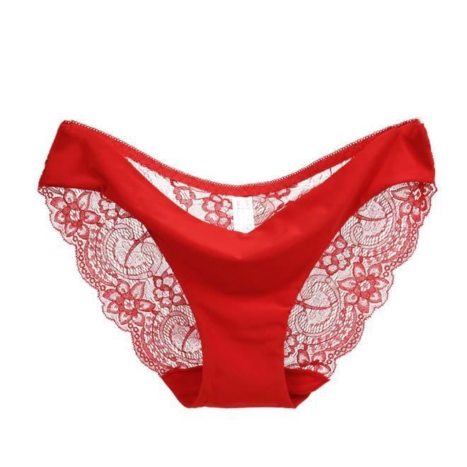 Slip femme coton dentelle clearance