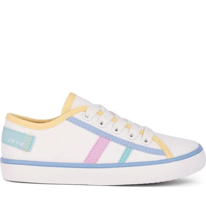 Geox Baskets Geox J454NF 00010 C1372 Blanc Fille - Lacets - Synthétique