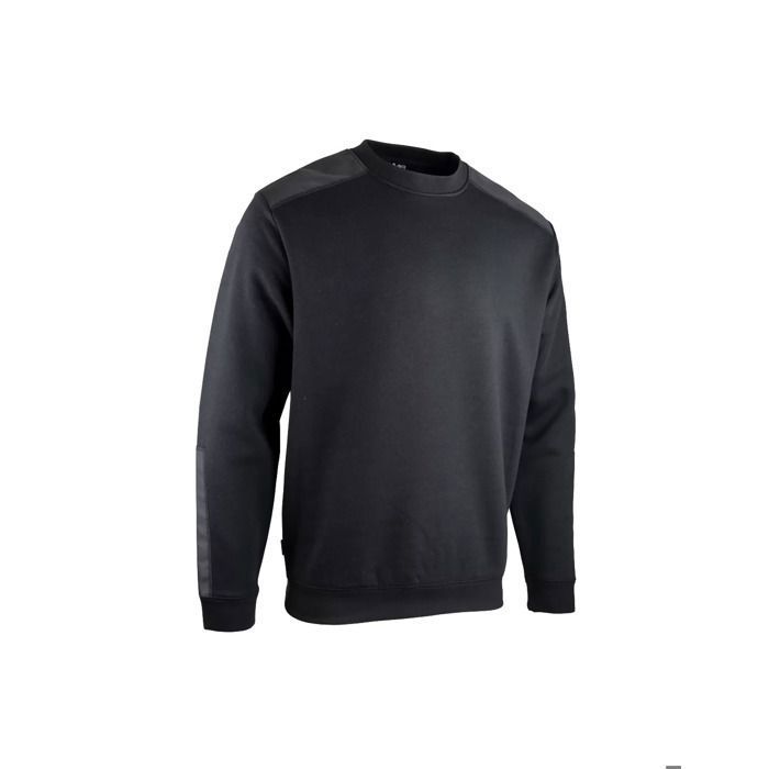 Sweat col rond bicolore - LMA - Noir - 8091-M Sweat col rond bicolore - LMA - Noir - 8091-M