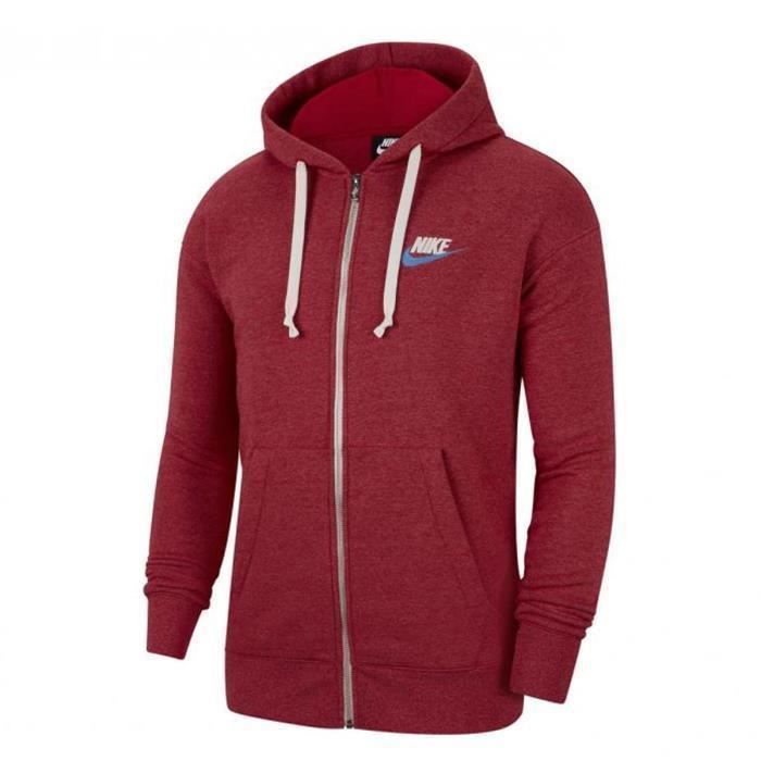 Veste à capuche zippée - Rouge foncé - FEMME | H&M FR Veste à capuche zippée - Rouge foncé - FEMME | H&M FR