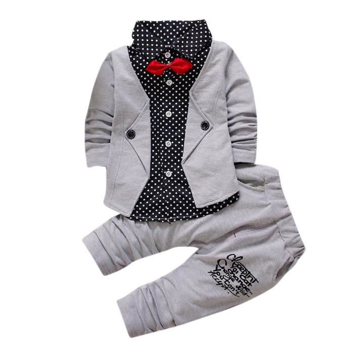 Kid Bebe Garcon Vetements Gentils Ensemble Fete Formelle Bapteme Mariage Smoking Arc Costume Gris Gris Cdiscount Pret A Porter Kid Bebe Garcon Vetements Gentils Ensemble Fete Formelle Bapteme Mariage Smoking Arc Costume Gris Gris Cdiscount Pret A Porter