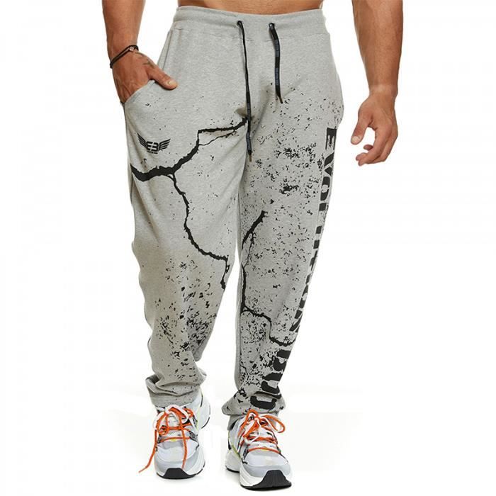 Pantalon Jogging Homme Taille Élastique - Survêtement Sport Baggy Chaud - Pour Musculation, Loisirs