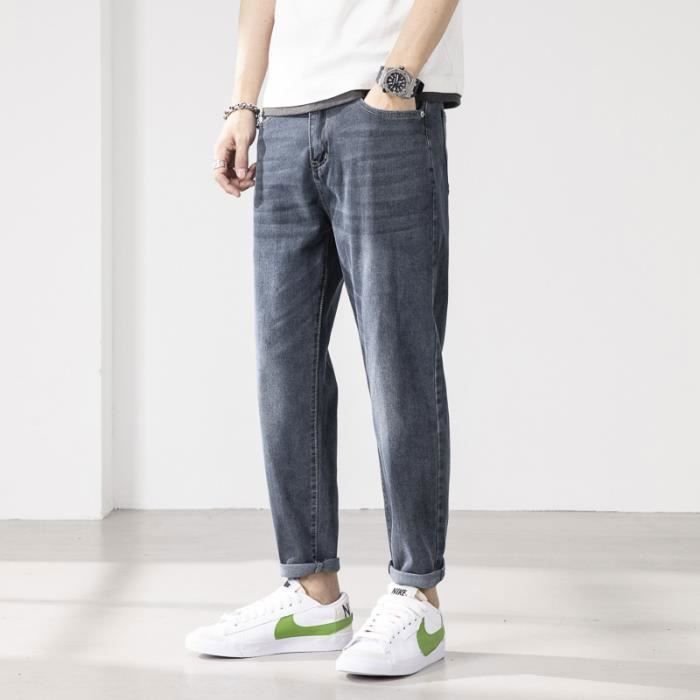 Jean deals bleu gris