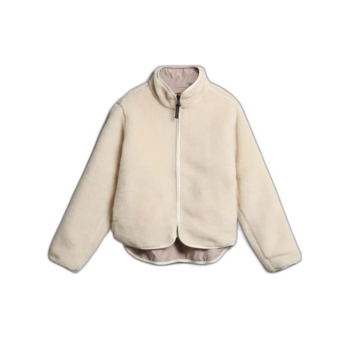 Sweat shirt reversible femme Napapijri T Nordik Whitecap gray Sports d hiver Montagne Whitecap gray Cdiscount Sport