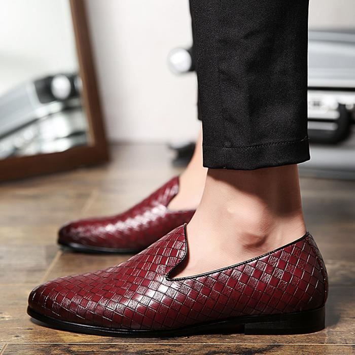 Mocassin cuir tressé new arrivals