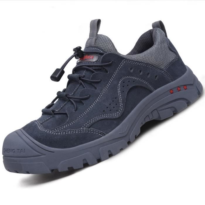 Chaussures De Sécurité Hommes/Femmes - Embout Acier 200J, Antidérapantes, Respirantes, Légères, Pour Travail Et Loisirs