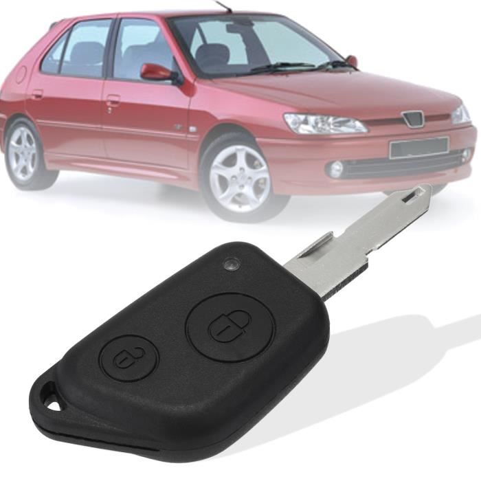 NEUFU 2-Bouton Coque Clé Télécommande Pour Peugeot 106 205 206 306 405 406