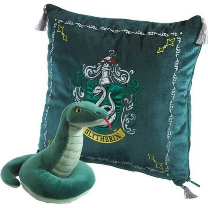 Peluche et coussin de la Maison de Serpentard - Harry Potter - Vert - NO NAME