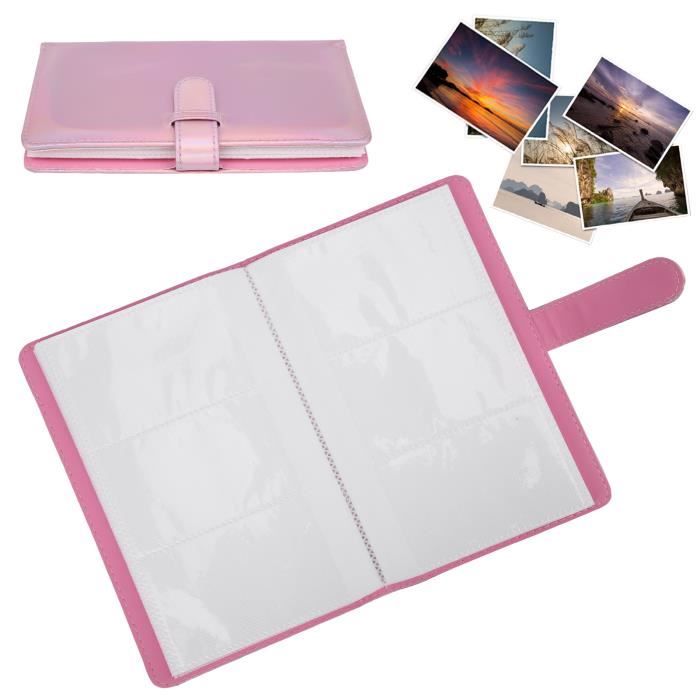 Fotoalbum Für 3-Zoll Sofortbilder - 96 Taschen PU Leder Himmelblau