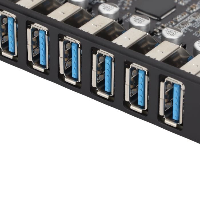 Carte D'Extension PCIe Vers USB 3.2 Gen1 Type E - 5 Gbps - Pour Ajouter Port USB-C à L'Avant Du PC