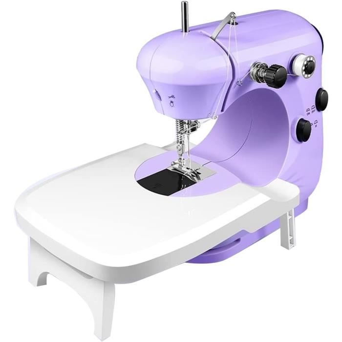 Mini Machine à Coudre Portable Électrique - 2 Vitesses, Alimentation Piles Ou USB-C - Idéale Débutants & Réparations Rapides - 5