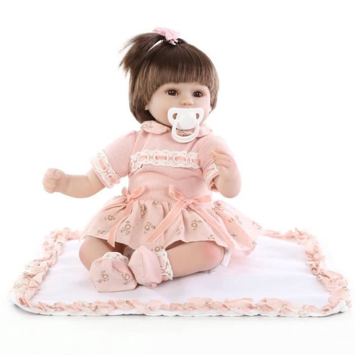 43 Cm Soupe En Silicone Poupee Reborn Bebe Nouveau Nes Jouet Perruque Brune Fille Cadeau Pour Les Enfants Cdiscount Jeux Jouets 43 Cm Soupe En Silicone Poupee Reborn Bebe Nouveau Nes Jouet Perruque Brune Fille Cadeau Pour Les Enfants Cdiscount Jeux Jouets