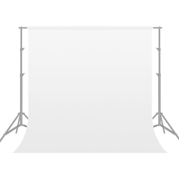 Toile de Fond Blanc 3x3m, Bonvvie