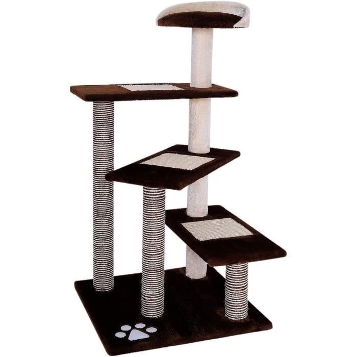 Meilleurs prix pour lionto Arbre à Chat Arbre à Grimper griffoir pour Chat Hauteur 100 cm, Marron-Beige308