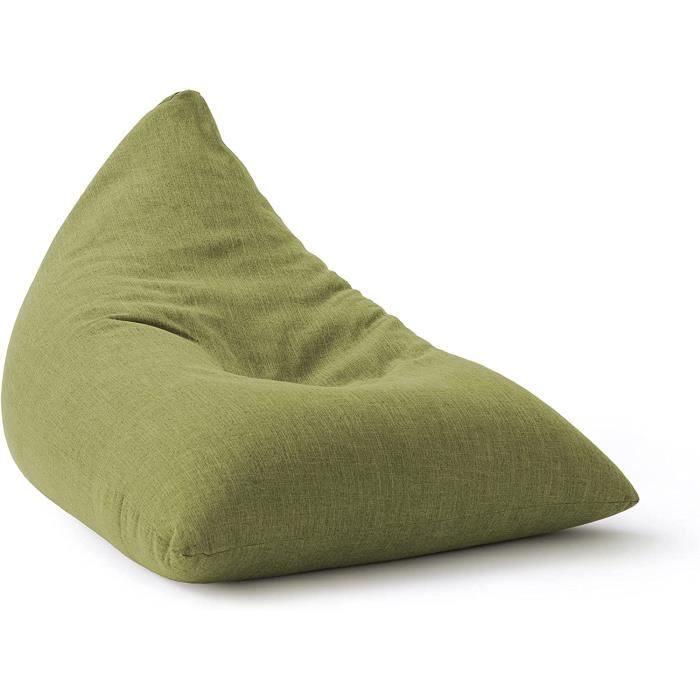 Pouf Poire, Archi - Interalli Laine Vert Acide main image 1