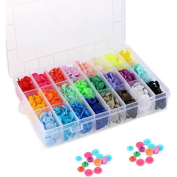 Boutons Pression Coudre Vêtements T3/T5/T8 KAM Noir Blanc Boutons Pression En Plastique Attaches Pour B B K 747867