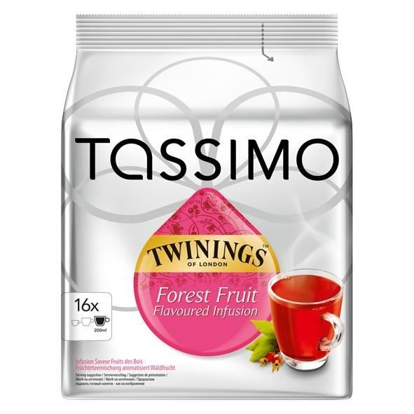 16 Dosettes de Thé Vert à la Menthe Twinings Tassimo - Grossiste boissons,  fournisseur de boissons