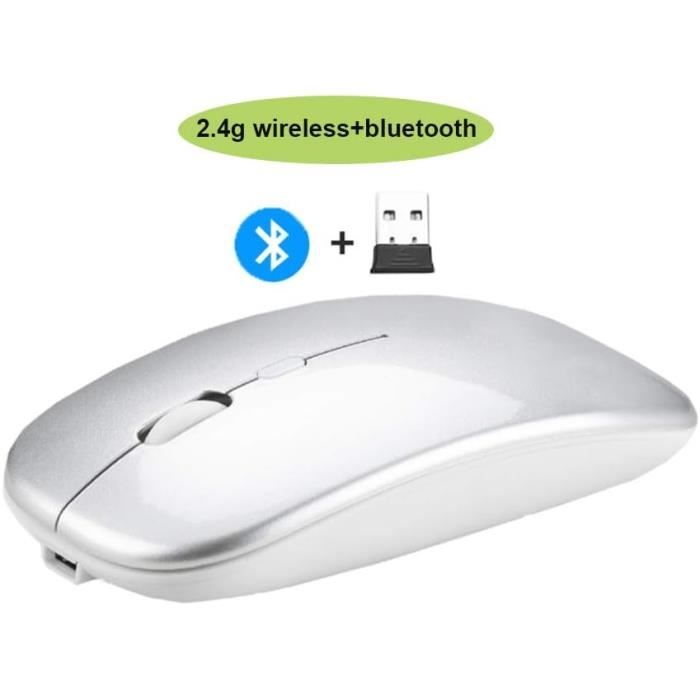 Slim Mini Souris Optique Sans Fil Avec Récepteur Usb 2.4G Pour