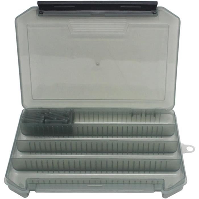 Boîte De Pêche Organisateur D'accessoires - Noire En Plastique - Neuf Générique