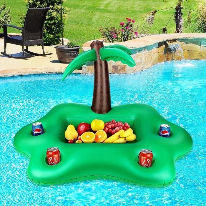 BEIIEB Lot De 5 Porte-Gobelets Gonflables Piscine - Support Boissons Flottants Pour Fêtes, Plage & Bain Enfants