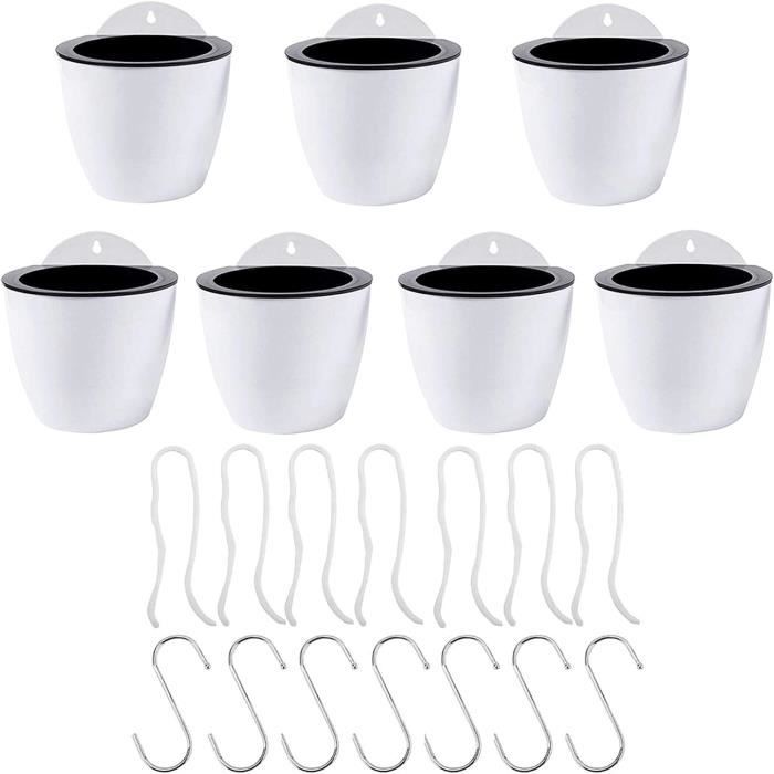 LE TAUCI Lot De 2 Pots De Fleurs Bohèmes De 14 Cm Pour Intérieur Et