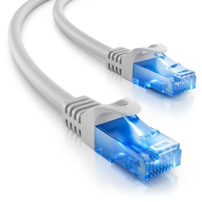 Câble réseau Ethernet Gigabit Cat.6 Lan de 3,0 M Câble Rj45 Cat6 ...