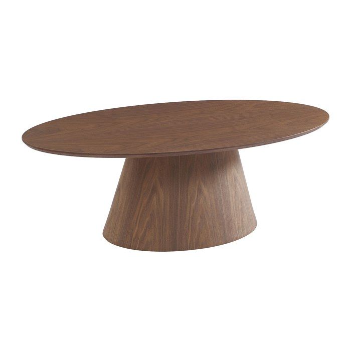 Table basse placage noyer - Naturel foncé - ANTELADA