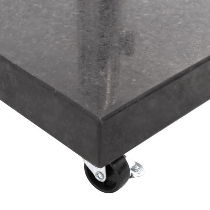 (48565) Socle de parasol Granite 30 kg Carré Noir LIS