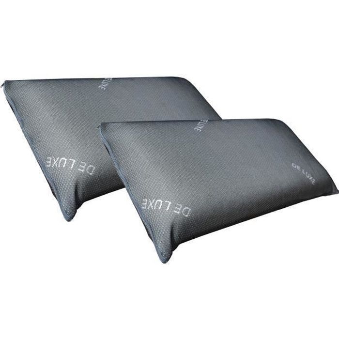 LOT DE 2 Oreiller mémoire de forme Deluxe 70 Cm - Achat / Vente