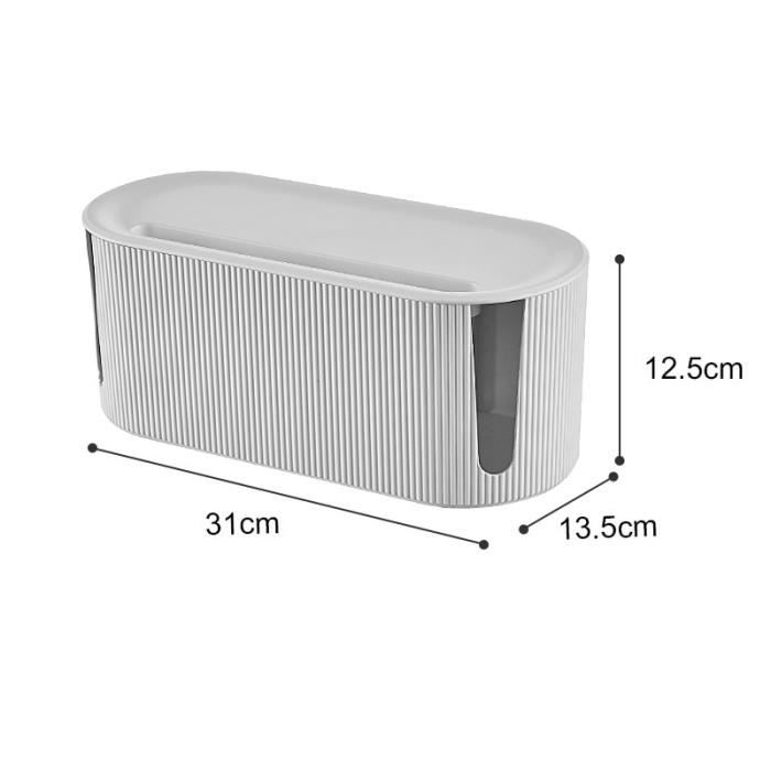 Organisateur De Câbles, Boîte De Rangement Pour Cordons D Gestionnaire De Cables De Bureau Multiprise Dissimulee Hub De Cables Outil De Gestion Et De Rangement Des Cables 90974813