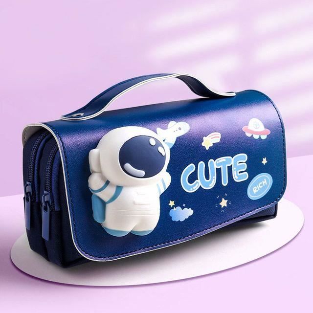 Trousse à Crayons Grande Capacité Imprimée 3D - Sac Papeterie Étui Bureau Scolaire