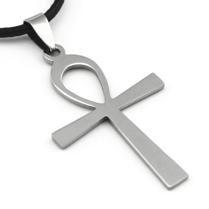 Zense - Pendentif homme croix égyptienne en acier inoxydable ZP0232