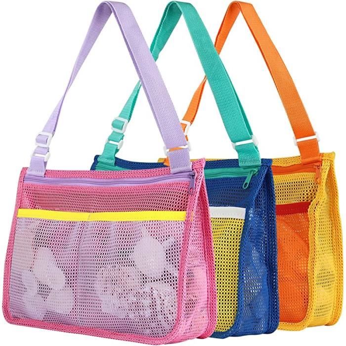 Sac De Plage Crabe Enfant - Filet Ramassage Coquillages - Sangle Réglable - Léger Et Réutilisable
