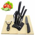 Couteaux de Cuisine en Céramique Couteaux en Ceramic pour Couper Fruits Légumes Viande, 6pcs/Set-1