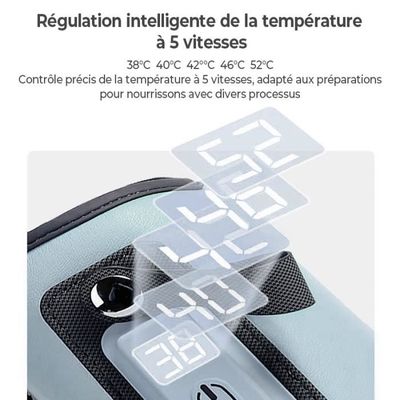 Sionhiuo Chauffe-Biberon Portable USB Pour Bébé - Sac Isotherme Chauffant Lait Maternel