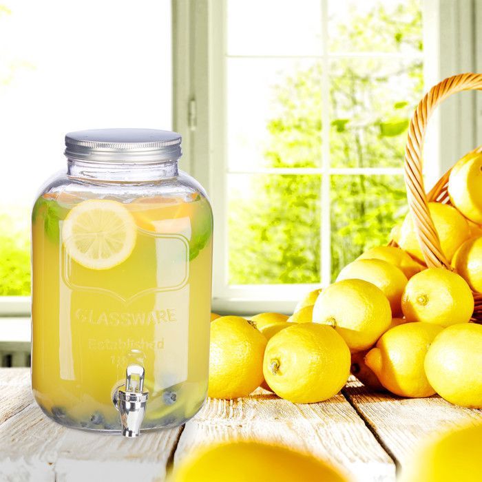 Distributeur De Boisson En Verre,Avec Robinet En Acier Inoxydable No Pas De Blocage And Support En Bambou,Distributeur De Jus BBQ,Pique-,Fête À La Piscine,Faucet b,A(5L Distributeur De Boisson En Verre,Avec Robinet En Acier Inoxydable No Pas De Blocage And Support En Bambou,Distributeur De Jus BBQ,Pique-,Fête À La Piscine,Faucet b,A(5L