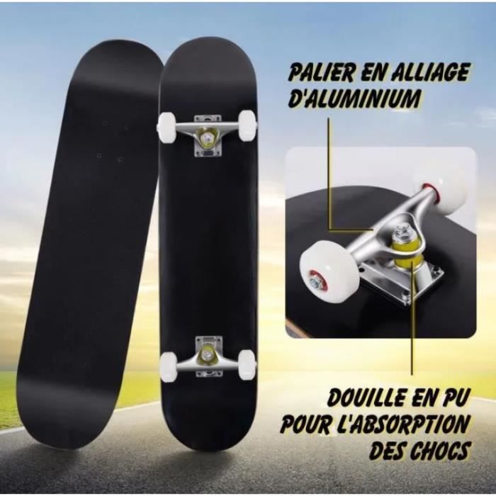 Planche à roulettes Cruiser imprimée personnalisée - 26 x 7,5 - planche à roulettes personnalisée - planche de skate style surf - France