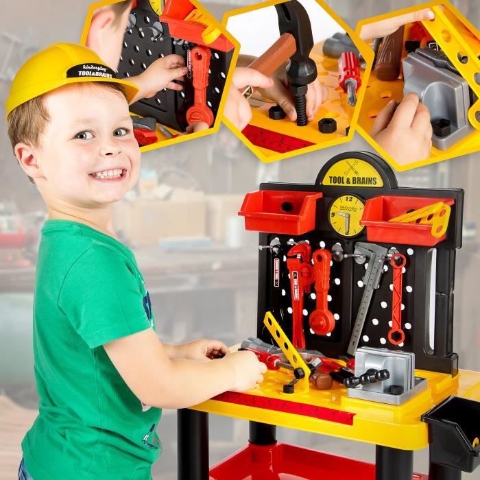 Caisse boite à outils en bois Jeu d'imitation Enfant 3 ans + - Un jeux des  jouets