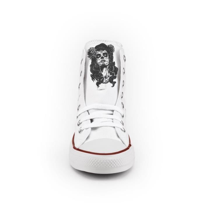 Converse blanche shop clouté