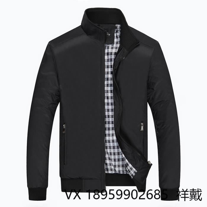 Blouson Homme Casual Col Stand Veste Hommes 3XL Mo noir blanc Bleu2 Bleu2 Cdiscount Pret a Porter