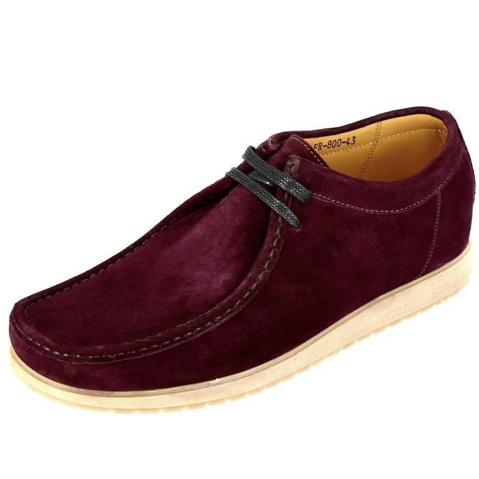 Chaussure Bateau Homme en Cuir Daim Bordeaux Clark Original Confortable et Elegante Bordeaux Cdiscount