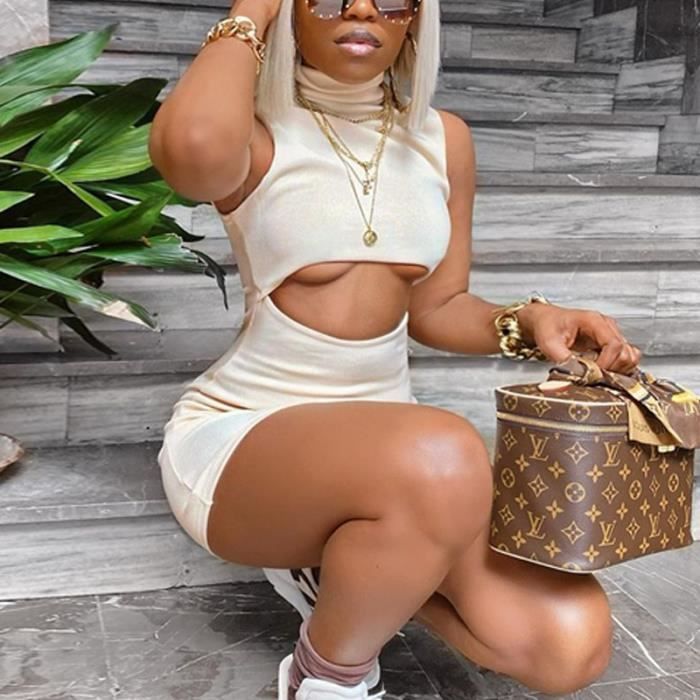 Robe courte moulante sexy 2025